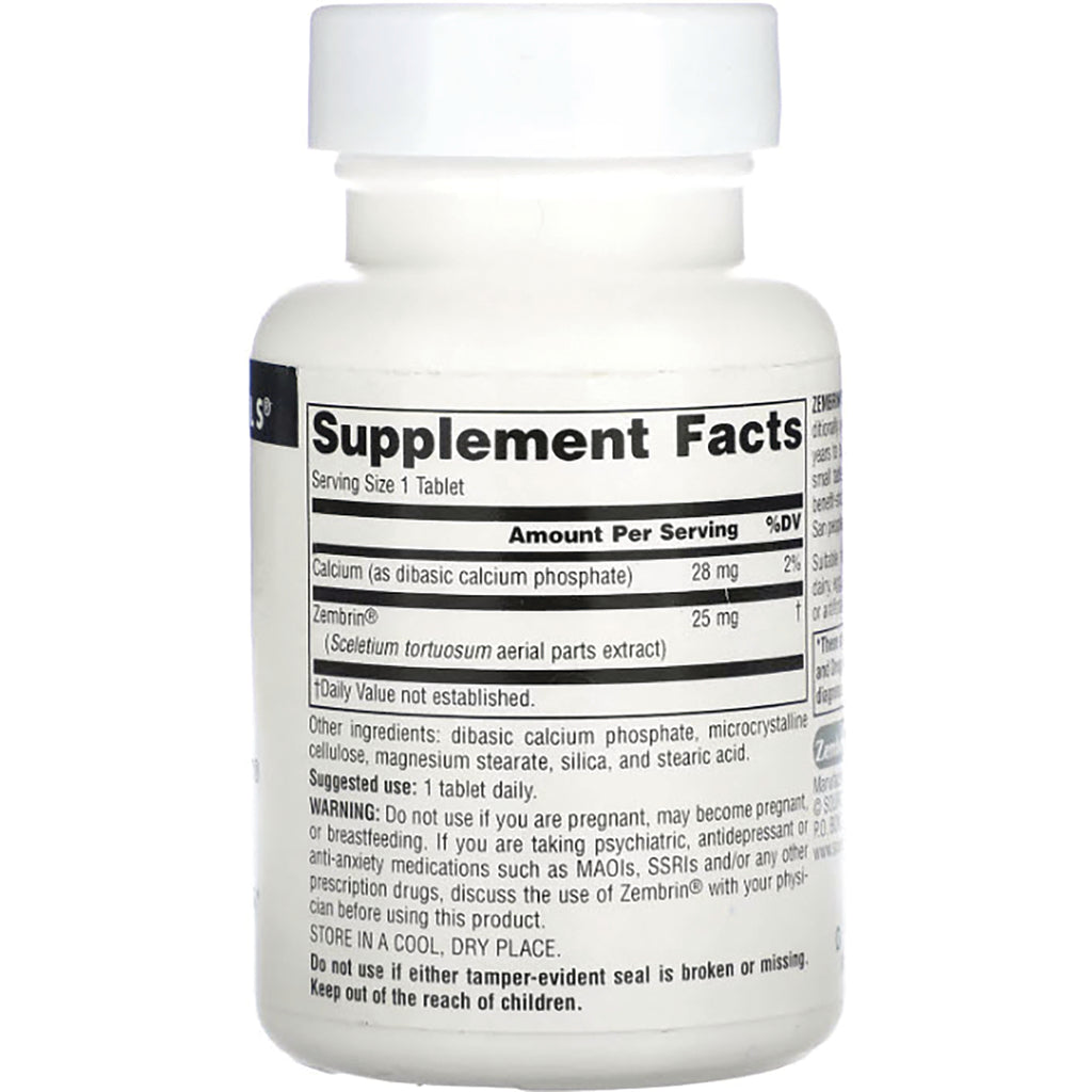 SN559 | Supplement bottle back label with Supplement Facts, ingredients, suggested use, and warnings - Thumbnail