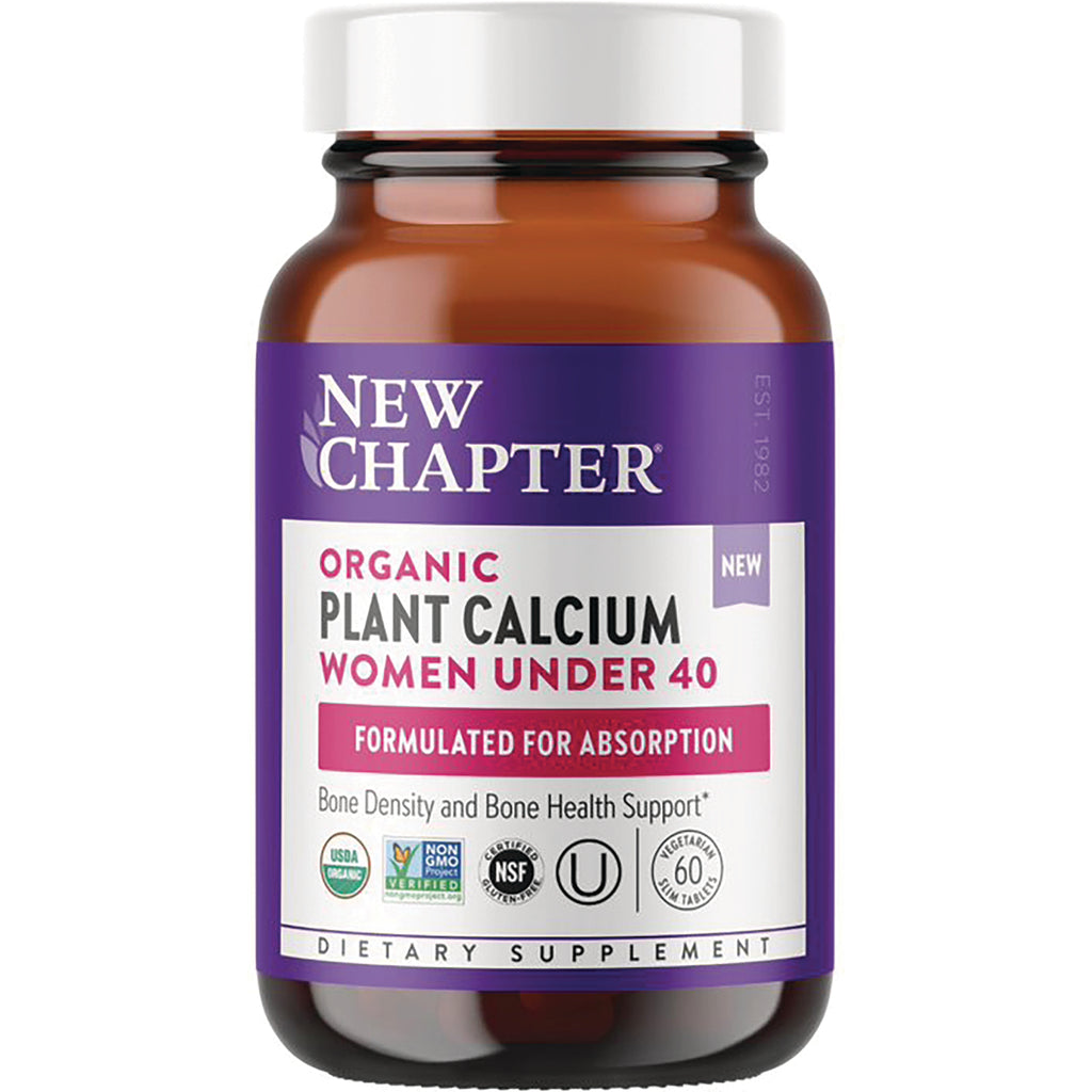 NWC376 | New Chapter Organic Plant Calcium bottle labeled Women Under 40 with purple front label - Thumbnail