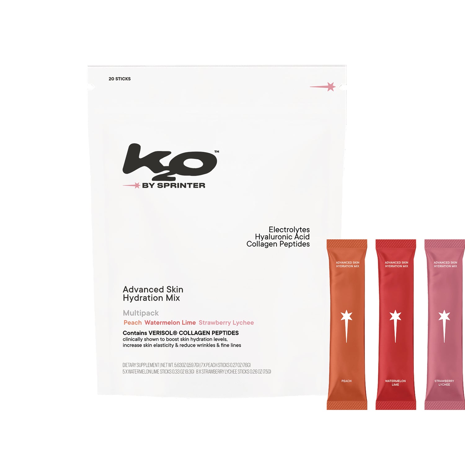 KTO004 | KO by Sprinter Advanced Skin Hydration Mix multipack with three stick packets
