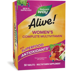 NW1015 | Nature's Way Alive! women's complete multivitamin box with superfood antioxidants, 50 tablets