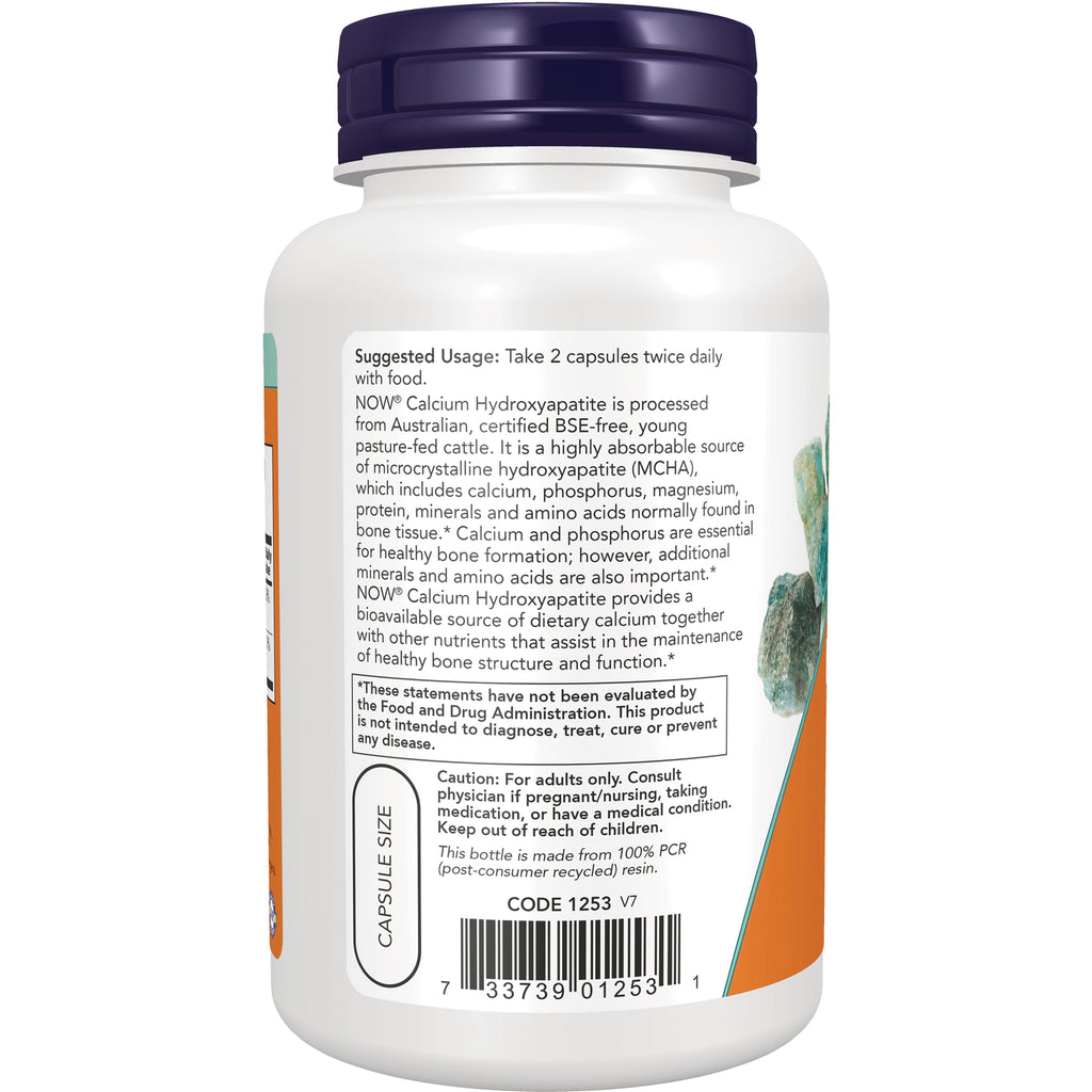 NWF295 | Back label of white supplement bottle showing suggested usage, caution text, and barcode - Thumbnail