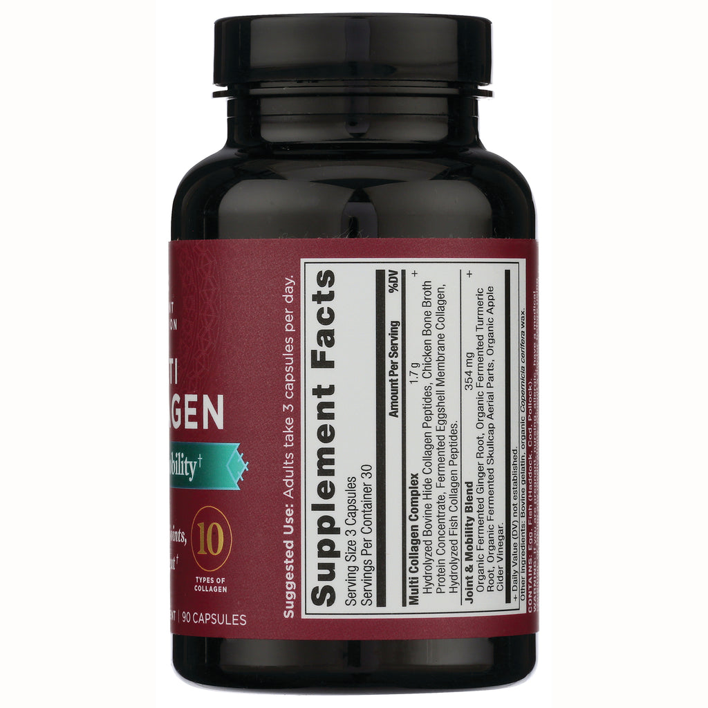 ATN065 | Back of dark supplement bottle showing Supplement Facts panel, serving size and suggested use text - Thumbnail