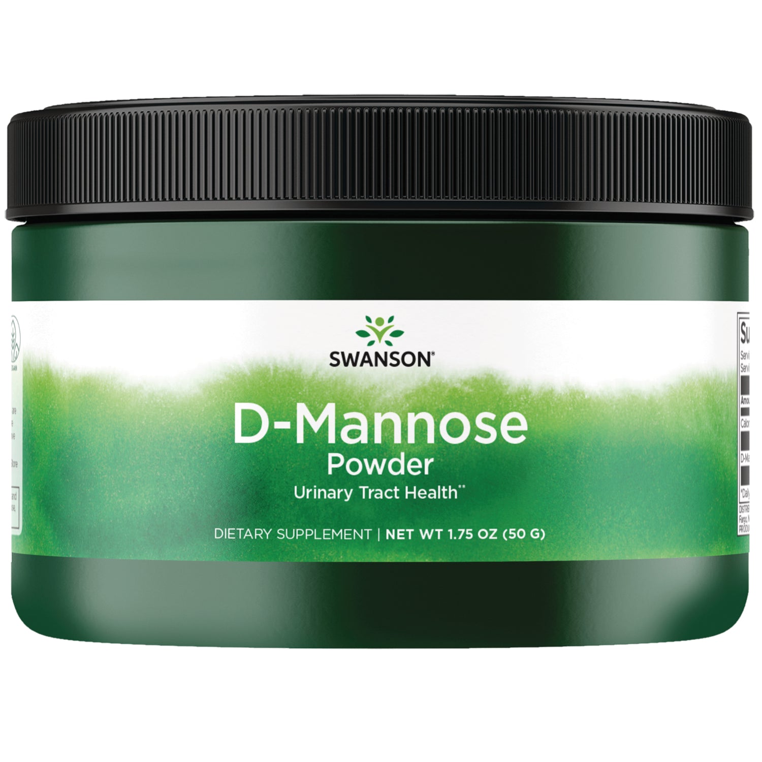 SW913 | Four Swanson D-Mannose powder jars showing front label D-Mannose Powder Urinary Tract Health