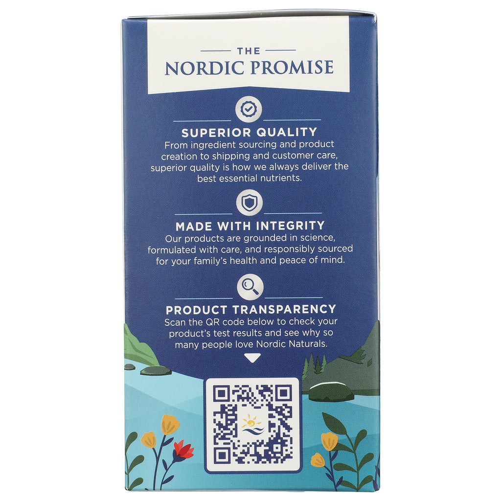 NRN014 | packaging panel titled The Nordic Promise with quality claims and a QR code - Thumbnail