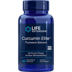LE574 | Blue Life Extension Curcumin Elite turmeric extract bottle, 60 vegetarian capsules