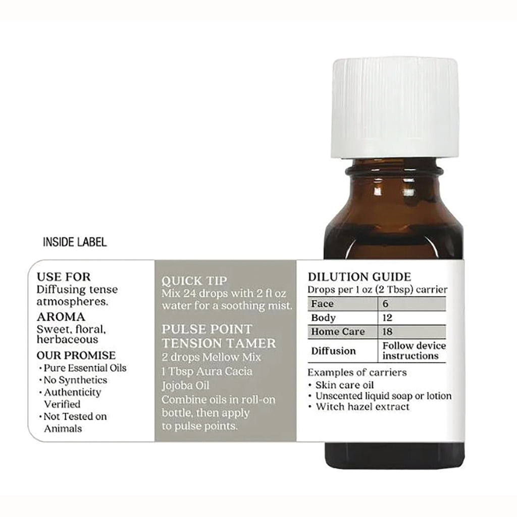 ARC046 | Brown glass bottle with white cap and inside label showing dilution guide and usage tips - Thumbnail