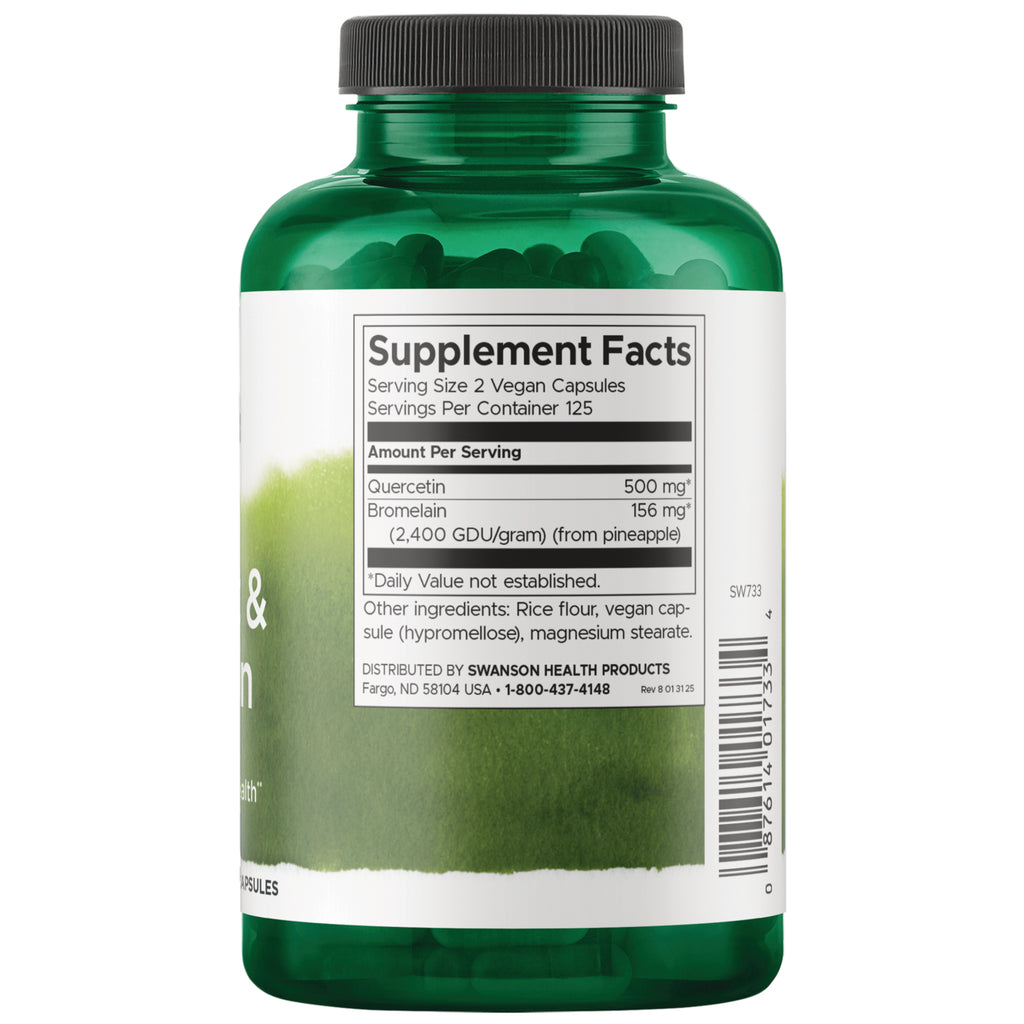 SW733 | Back label with supplement facts and serving information - Thumbnail