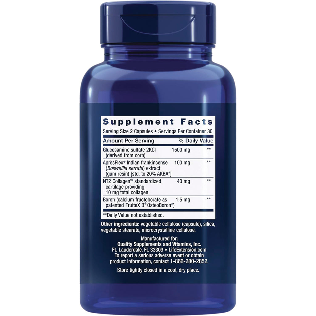 LE450 | Blue supplement bottle back showing Supplement Facts panel and ingredient list - Thumbnail