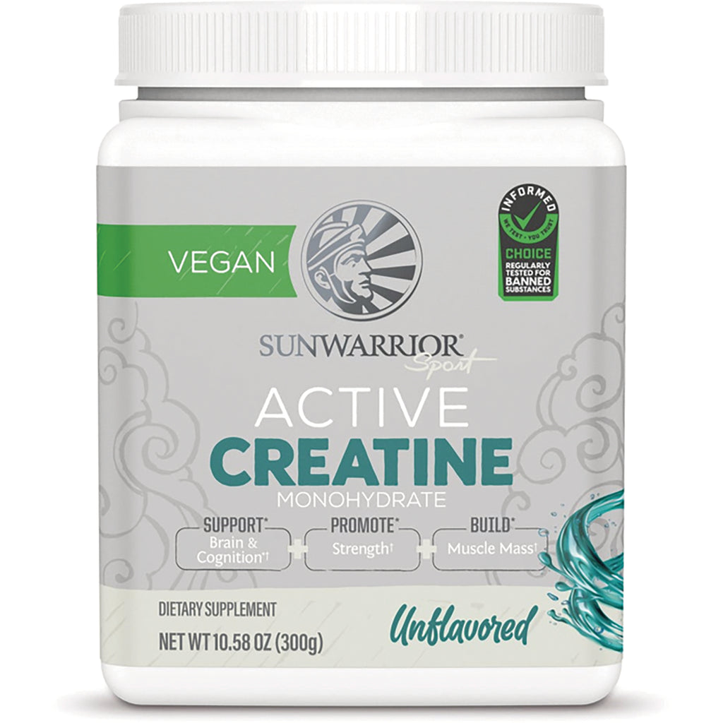 SNW042 | Sunwarrior Sport Active Creatine Monohydrate, Unflavored, Vegan, 300 g - Thumbnail