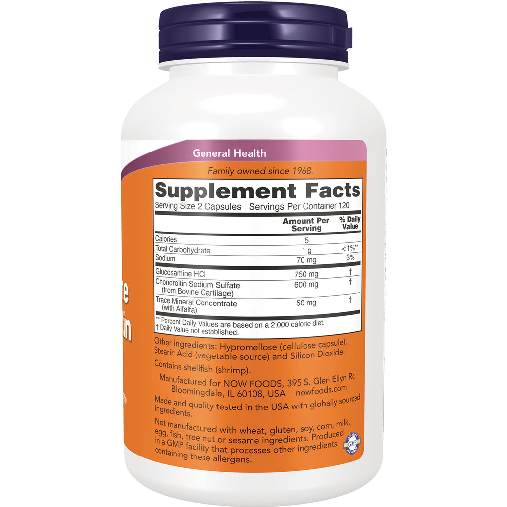 NWF398 | Back of supplement bottle showing Supplement Facts panel and ingredient text - Thumbnail