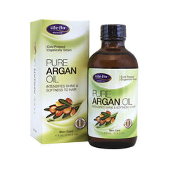 LFH036 | Life-flo Pure Argan Oil 4 fl oz bottle and box, cold pressed organic argan oil for skin and hair