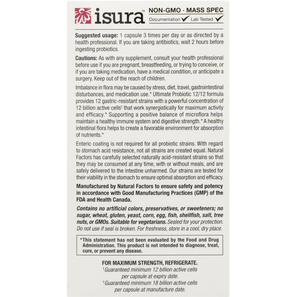 NFC136 | back panel with suggested usage, cautions, manufacturing and storage instructions - Thumbnail