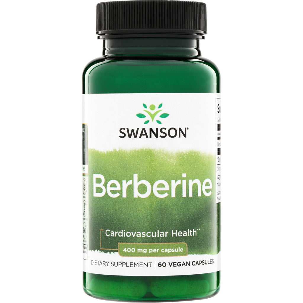 SW1411 | Swanson Berberine, Cardiovascular Health, 400 mg per capsule, 60 vegan capsules - Thumbnail