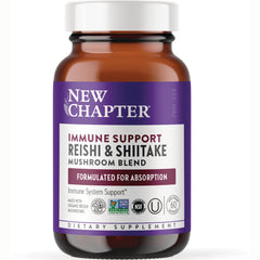 NWC268 | New Chapter Reishi & Shiitake mushroom blend immune support supplement bottle front label