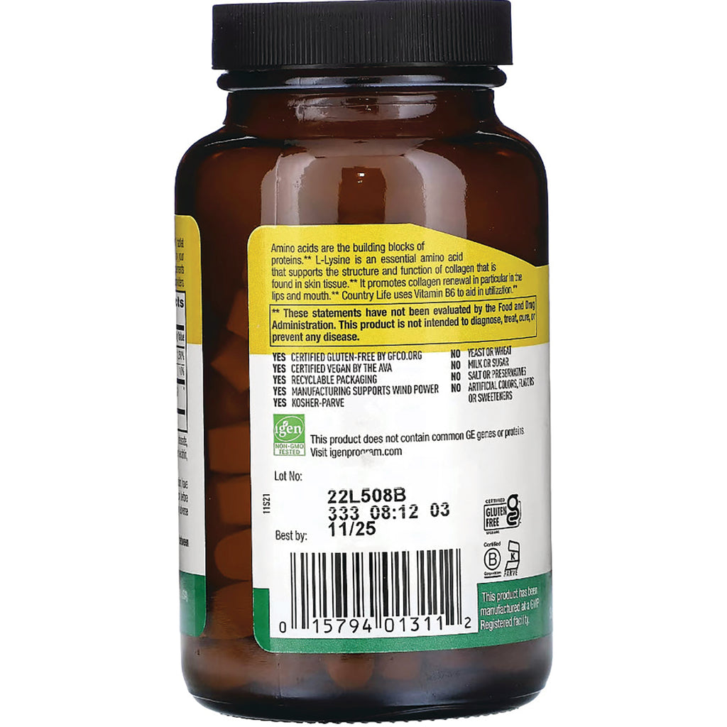 CRL078 | Brown supplement bottle back with barcode, lot no 22L508B and best by 11/25 - Thumbnail