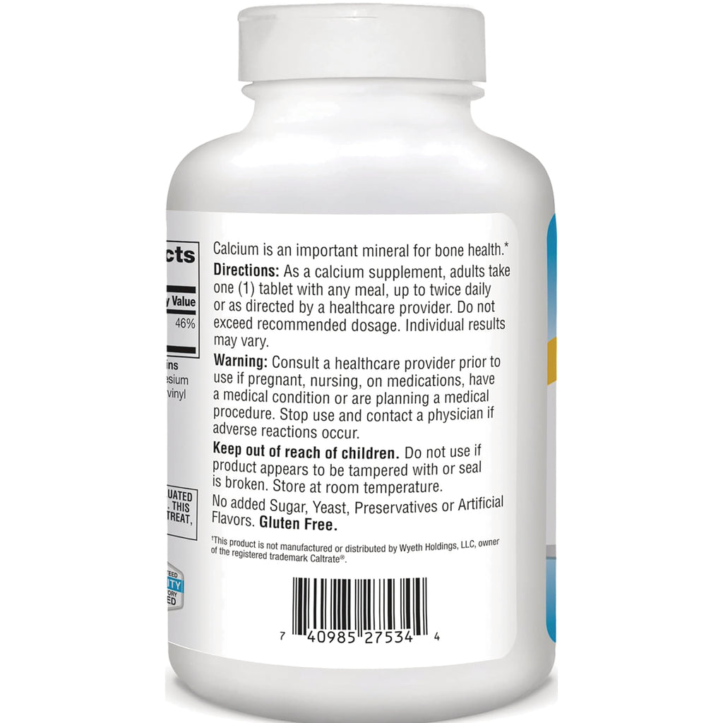 CNT263 | Back label of white supplement bottle showing directions, warnings, barcode and partial facts panel - Thumbnail