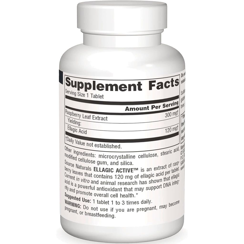 SN593 | Back label showing Supplement Facts panel and other ingredients on bottle - Thumbnail