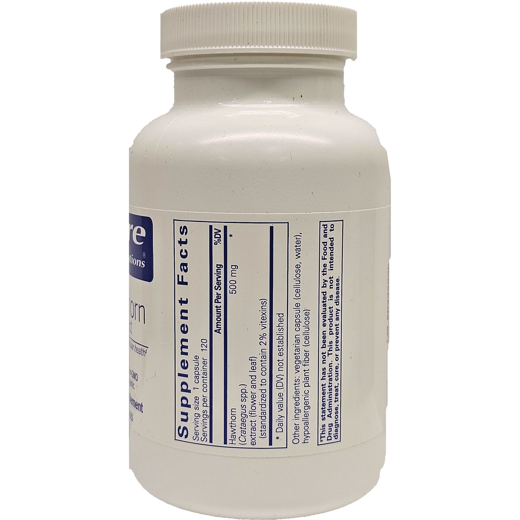 PRN134 | Supplement facts label on back of white supplement bottle showing ingredients and serving size - Thumbnail