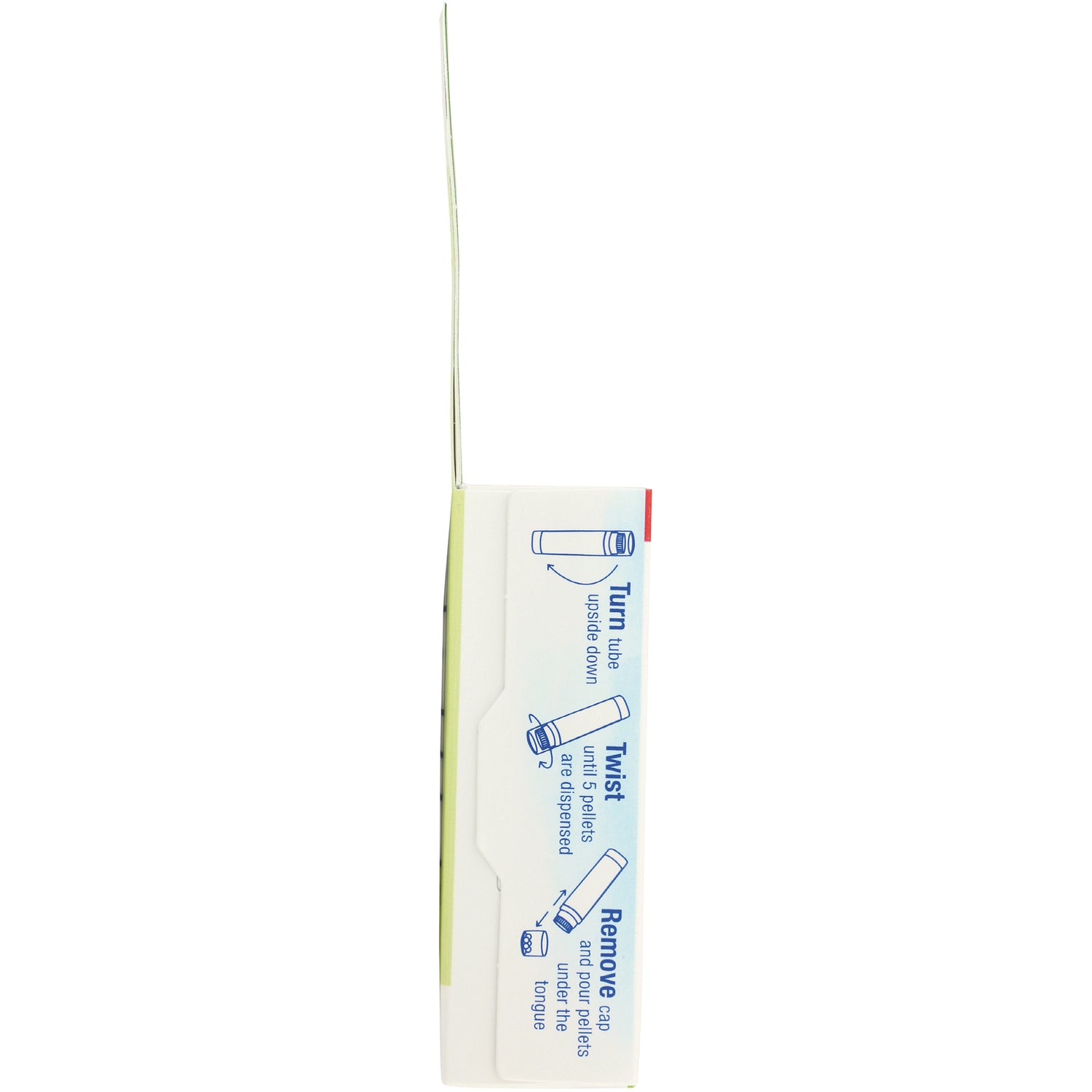 BRN089 | side product infographic showing illustrated instructions labeled Turn, Twist, Remove cap on white packaging