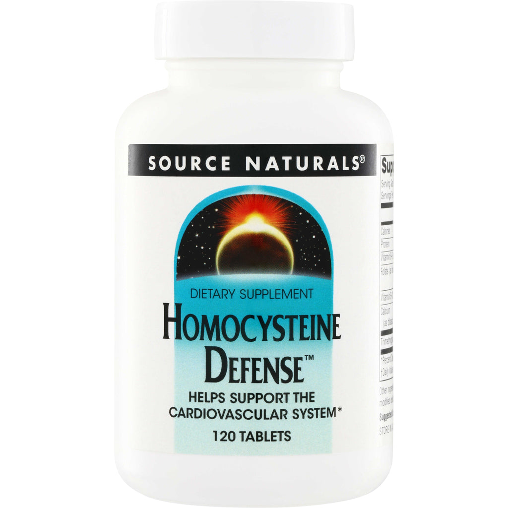 SN343 | Source Naturals Homocysteine Defense dietary supplement, helps support the cardiovascular system, 120 tablets - Thumbnail