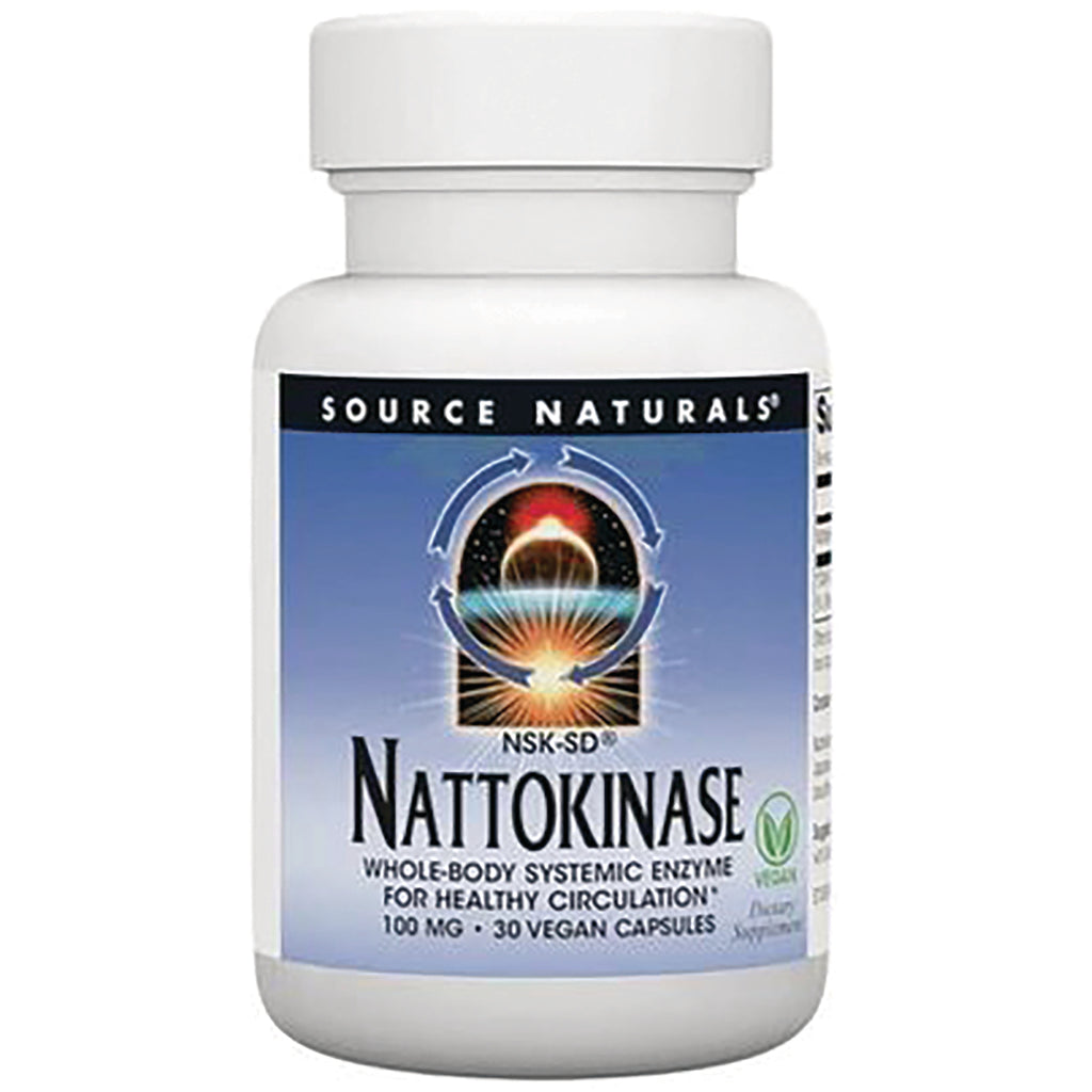 SN743 | Source Naturals Nattokinase NSK-SD 100 mg, 30 vegan capsules - Thumbnail