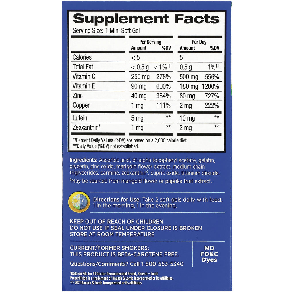 BNL025 | Back panel showing Supplement Facts table, ingredients list, directions for use and warnings - Thumbnail