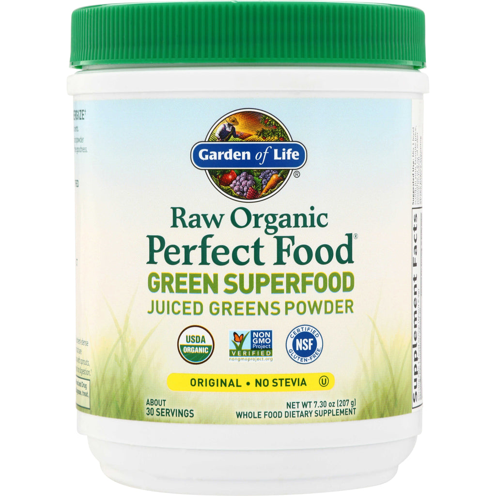 GLF048 | Garden of Life Raw Organic Perfect Food Green Superfood Juiced Greens Powder, Original No Stevia - Thumbnail