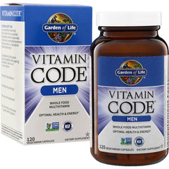 GLF033 | Garden of Life Vitamin Code Men whole food multivitamin, 120 vegetarian capsules