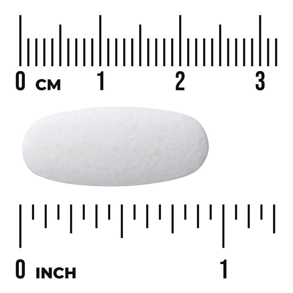 SWU112 | White oblong tablet with size scale in centimeters and inches - Thumbnail