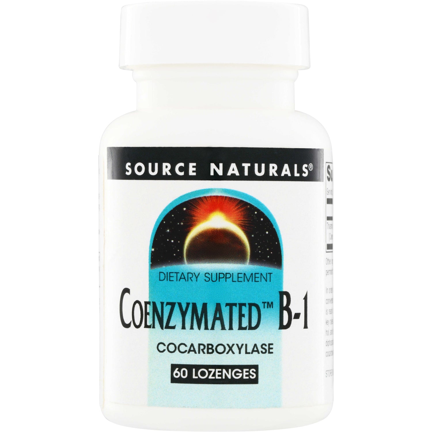 SN235 | Source Naturals Coenzymated B-1 (Cocarboxylase) dietary supplement, 60 lozenges