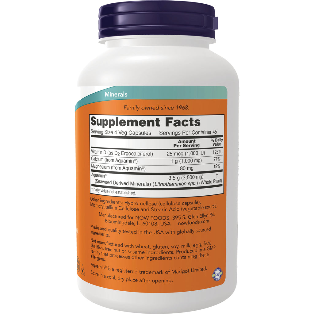 NWF178 | Back of white supplement bottle showing Supplement Facts panel, ingredients and manufacturer information - Thumbnail