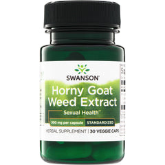 SWH249 | Swanson Horny Goat Weed Extract, 300 mg per capsule, 30 veggie caps