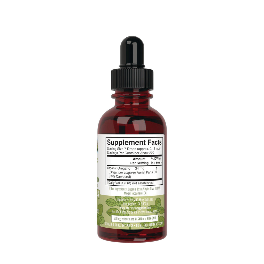 MRR042 | Back of amber dropper bottle showing Supplement Facts panel and ingredient text - Thumbnail