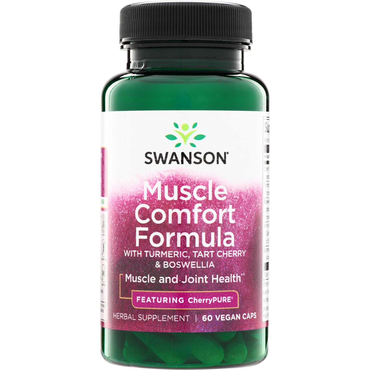 SWU916 | Swanson Muscle Comfort Formula with turmeric, tart cherry and boswellia, 60 vegan caps