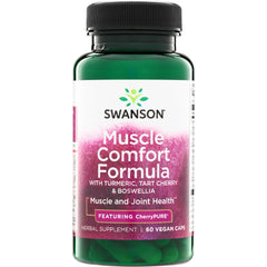 SWU916 | Swanson Muscle Comfort Formula with turmeric, tart cherry and boswellia, 60 vegan caps