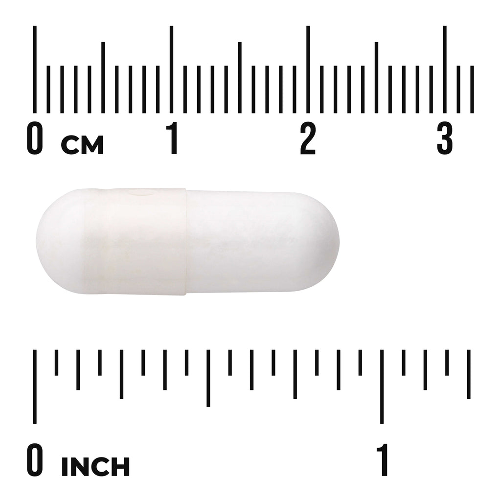 SWU456 | White capsule with cm and inch ruler for size reference - Thumbnail