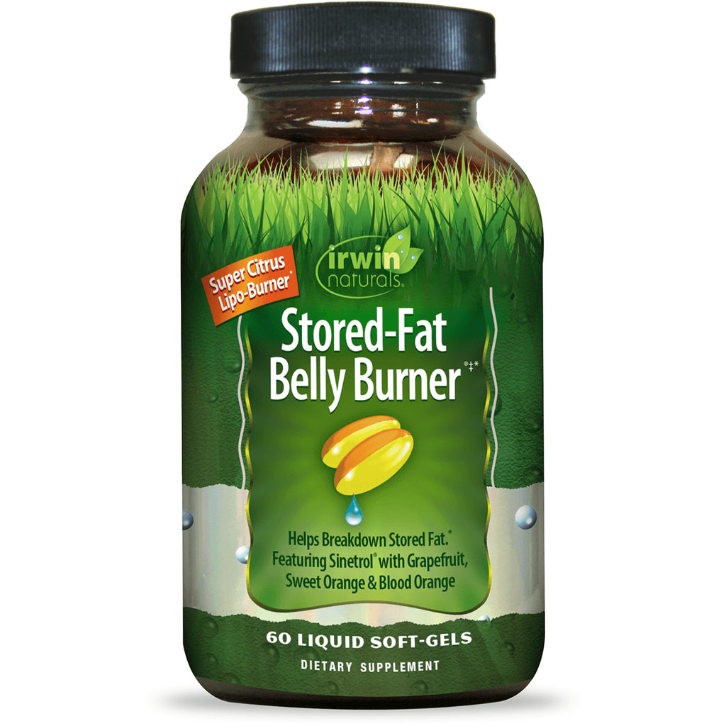 IR223 | Irwin Naturals Stored-Fat Belly Burner bottle with green label, 60 liquid soft-gels - Thumbnail