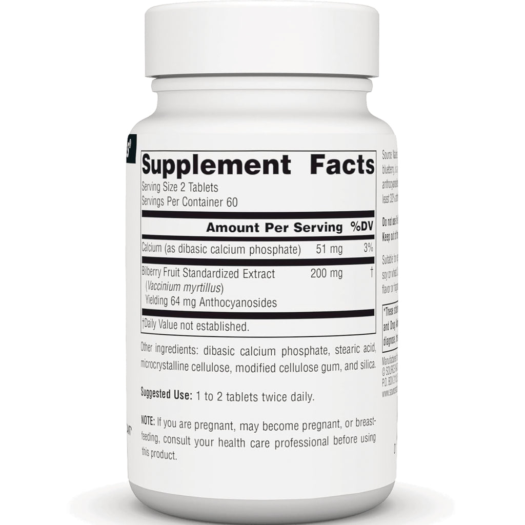 SN712 | Back label with Supplement Facts panel, serving size 2 tablets, 60 servings per container - Thumbnail