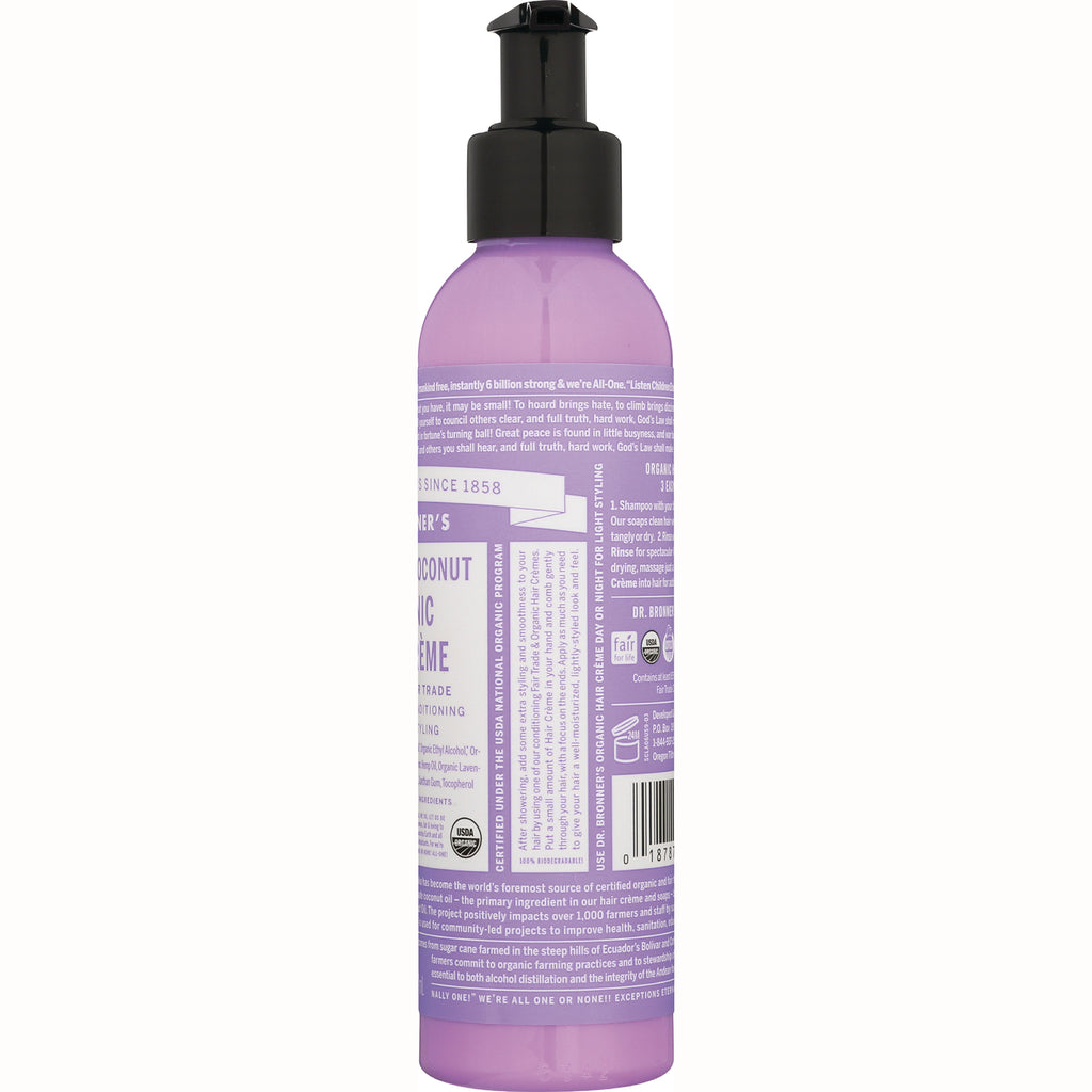 DRB030 | Back label of purple pump bottle showing ingredients, directions, barcode and certification icons - Thumbnail