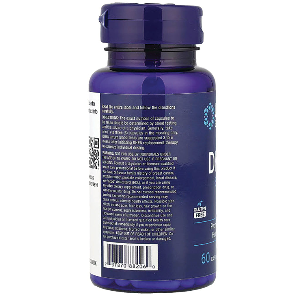 LE133 | Back of purple supplement bottle showing label text, warnings and barcode - Thumbnail
