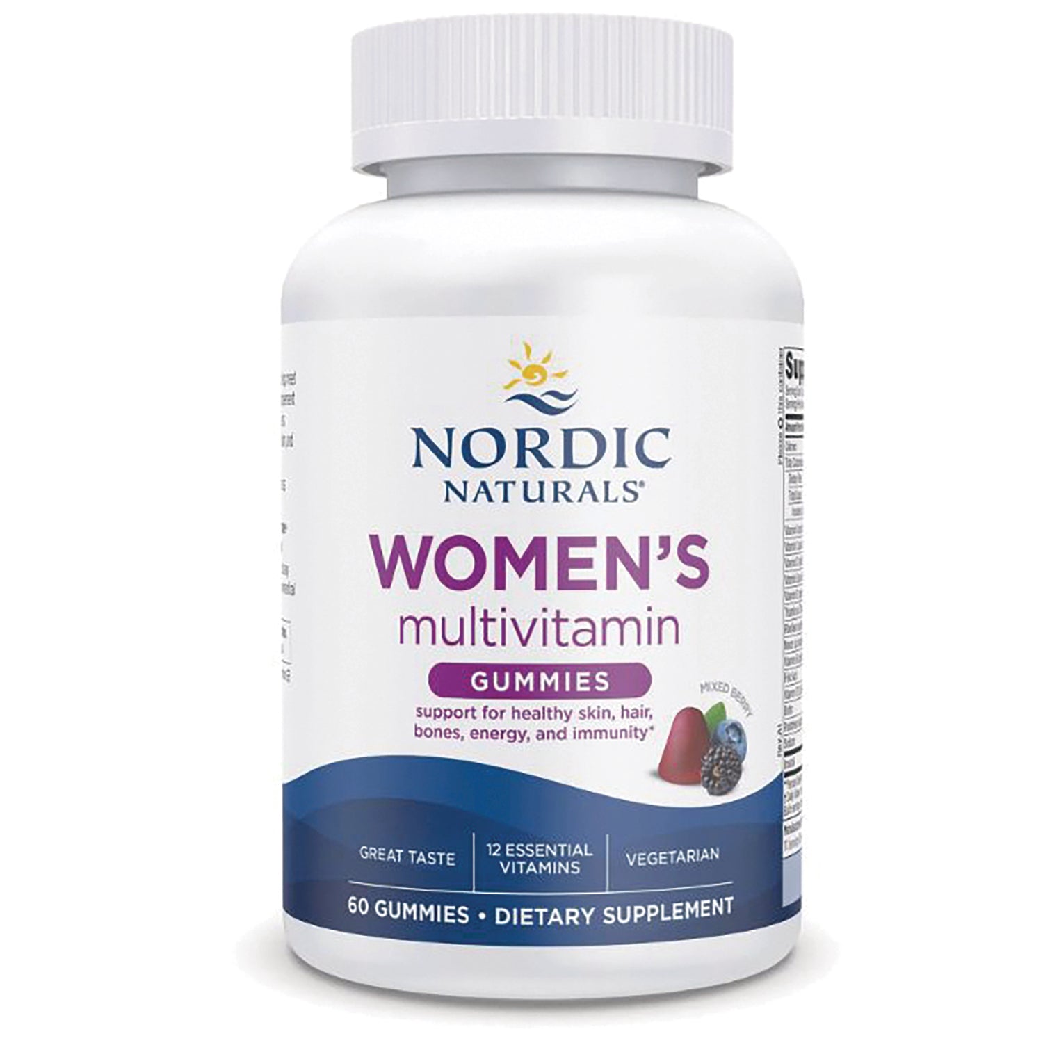 NRN132 | Nordic Naturals Women's multivitamin gummies bottle, 60 gummies, front label visible