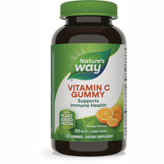 NW1005 | Nature's Way Vitamin C Gummy bottle, orange flavored, 120 gummies dietary supplement front label