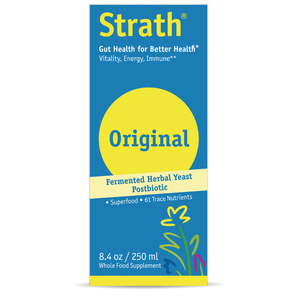 NAT416 | Strath Original fermented herbal yeast postbiotic front packaging 8.4 oz / 250 ml - Thumbnail