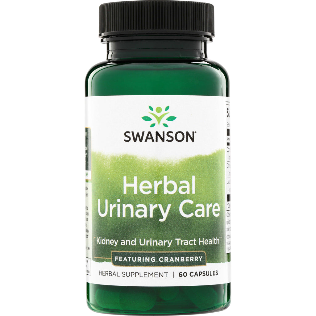 SW1493 | Swanson Herbal Urinary Care featuring Cranberry for kidney and urinary tract health, 60 capsules, front label - Thumbnail