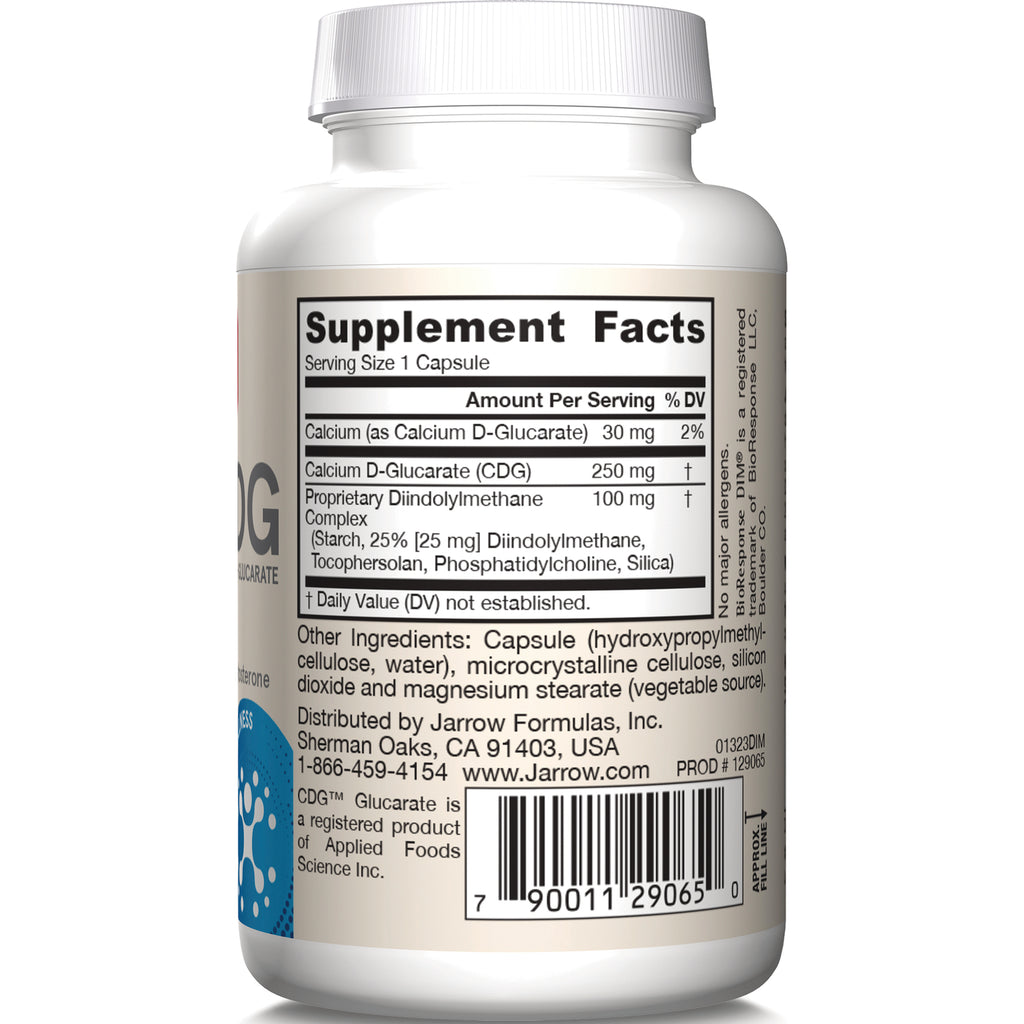 JR260 | back label showing Supplement Facts panel, ingredients list and barcode on a white supplement bottle - Thumbnail