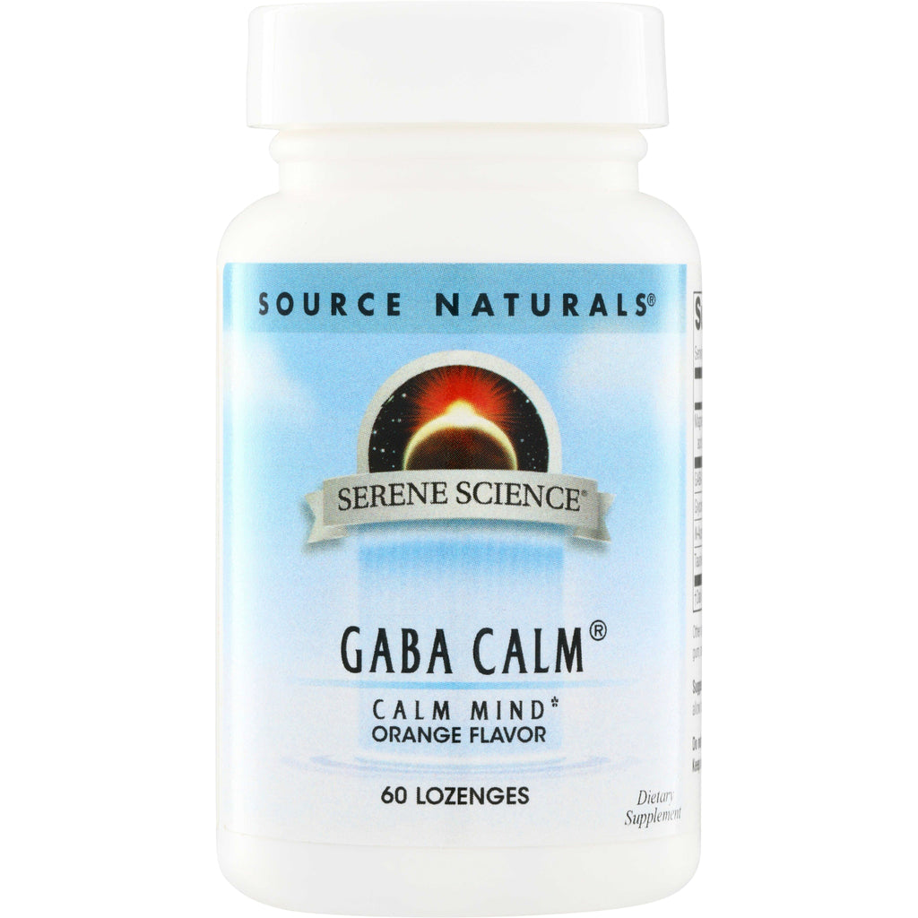 SN111 | Source Naturals Serene Science GABA Calm, Calm Mind, Orange Flavor, 60 lozenges - Thumbnail