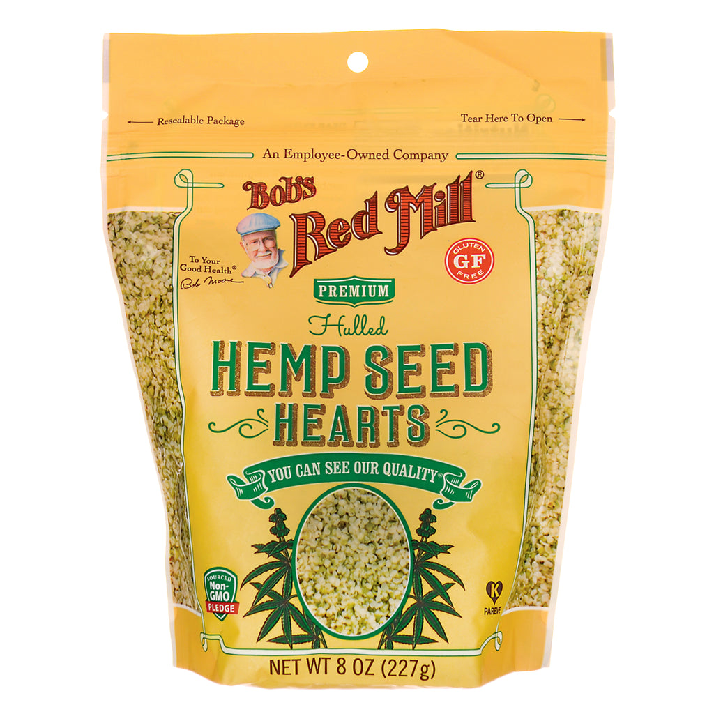 BOB256 | Bob's Red Mill hulled Hemp Seed Hearts resealable 8 oz package - Thumbnail