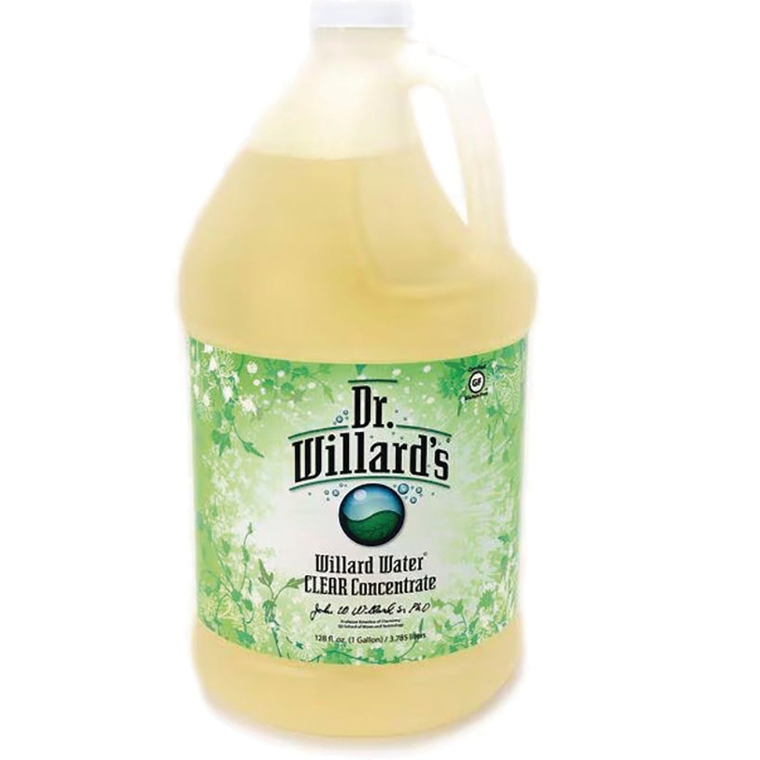 WW004 | One-gallon jug of Dr. Willard's Willard Water CLEAR Concentrate with green label