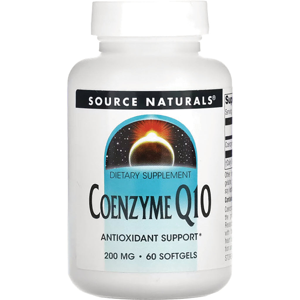 SN641 | Source Naturals CoEnzyme Q10 dietary supplement, antioxidant support, 200 mg, 60 softgels - Thumbnail