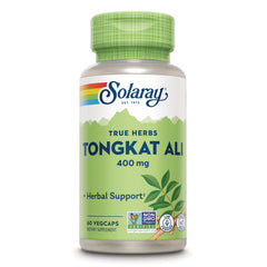 SLR503 | Solaray Tongkat Ali 400 mg supplement bottle, 60 vegcaps, front label